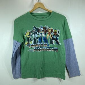Transformers Universe 2011 Boys Green Long Sleeve T-Shirt Medium 34” Chest